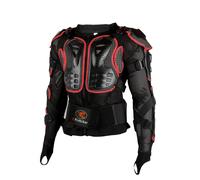 Veste de protection int grale pour moto Ridbiker, amovible, pour la course, la colonne vert brale et la poitrine (rouge, taille L)