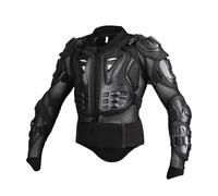 Veste de Protection Moto Adulte, Protection intégrale 360°, Coque en polypropylène Maille Respirante Taille Ajustable, équipement de Protection pour Motocross et Motos Sportives,Black-XXL