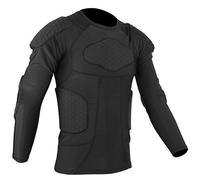 Veste de protection sportive, chemise de compression rembourrée, combinaison de sport anti-collision avec protection de poitrine, équipement de protection pour entraînement de ski de football(L)