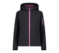 Veste à capuche CMP Full Zip Softshell noir fuchsia femme - XXS