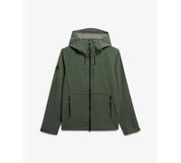 Superdry - Softshell Tech Hooded Jacket - Homme - Sport - Vert - Taille: M