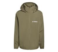 Adidas Veste de pluie Terrex Multi Essentials 2L à capuche Olive Strata M Homme