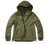 Veste de randonnée - BRANDIT - Olive - Imperméable - Respirant - Capuche ajustable XS