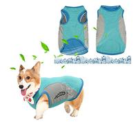 Veste de Refroidissement pour Chien,Gilet de Refroidissement pour Chien Vêtements d'été Respirants pour Chiots avec Bande réfléchissante,T-Shirts légers de pour Petits et Moyens Chiens (2XL, Vert)