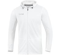 Veste de running Jako à capuche Run 2.0 pour homme - Blanc XXXL