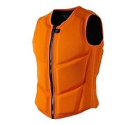 Veste de Sauvetage en Néoprène pour Adultes, Gilet de Flottaison Réglable pour Kayak, Paddle, Pêche, Bateau, Sports Nautiques, Équipement de Natation(Orange,3XL90-100KG)