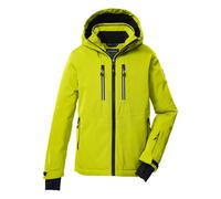 Killtec Garçon Veste de ski/veste fonctionnelle avec capuche et jupe pare-neige KSW 191 BYS SKI JCKT, lime, 140, 43474-000