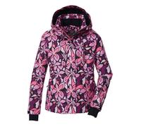killtec Fille Veste de ski/veste fonctionnelle avec capuche et jupe pare-neige KSW 211 GRLS SKI JCKT, dunkelstein AOP, 164, 43598-000