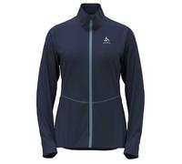 Veste de ski de fond femme ODLO maréeNES - Bleu - Coupe-vent - Respirabilité améliorée - Poids léger XS