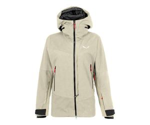 Veste de ski de randonnée Salewa Sella 2L Powertex Tirolwool Responsive (Oatmeal Melange) Femme XS (40/34)
