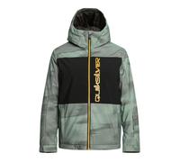 Veste de ski d'hiver pour garçons Quiksilver Side Hit - Technical Snow vert 128 cm