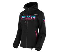 Veste de Ski Femme FXR Maverick Noir/Ciel/Rose Électrique Dégradé8 Noir,Ciel,Rose Électrique Dégradé