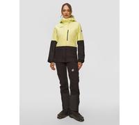 Veste De Ski Jaune Et Noire Pour Femmes Mammut Fall Line Hs Thermo Hooded Jacket Women 101030920-1316