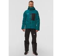 Veste De Ski Turquoise Pour Hommes Mammut Stoney Hs Hooded Jacket Men 101031010-40322