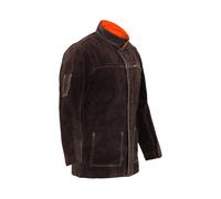 Veste de soudeur en cuir croute de bovin - Taille XL | Stamos Welding Group