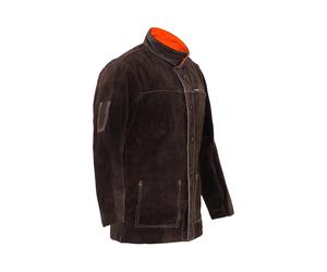 Veste de soudeur en cuir croute de bovin - Taille XL | Stamos Welding Group