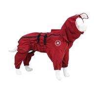 Veste de Sport d'extérieur Confortable et Pratique for Chiens, avec Capuche Amovible, Convenant Aussi Bien à Une Utilisation à la Maison qu'à l'extérieur.(Red,6XL)