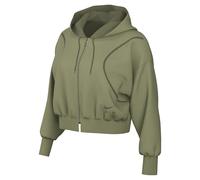 Nike Femme W Nsw Air Flc Hoodie Fz Veste, Alligator/Medium Olive/Medium, L EU