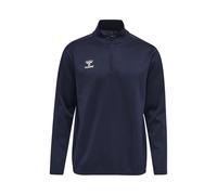 Hummel Sweat-shirt Hmlessential à capuche Demi-zip Unisexe Bleu XL