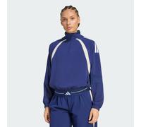 Veste de survêtement 1/4 zip toile color block 3 bandes Hyperglam Dark Blue 2XS