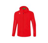 Erima Veste de survêtement Liga Star avec Capuche, Rouge/Blanc, 164 Mixte Enfant