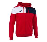 Joma Crew V Full Zip Sweatshirt Rouge 5-6 Years Garçon