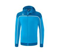 Erima Change by Veste de survêtement avec Capuche, Curacao/Mykonos/Blanc, s Homme