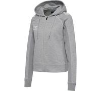 hummel hmlMOVE 2.0 Sweat à Capuche avec Fermeture éclair pour Femme, Gris chiné, L