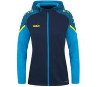 Veste de survêtement à capuche femme Jako Performance - marine/bleu ciel - 34 34