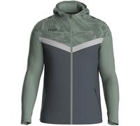 Veste de survêtement à capuche full zip enfant Jako Iconic Gris 9/10 ans