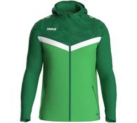 Veste de survêtement à capuche full zip Jako Iconic Vert XL