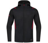 Veste de survêtement à capuche Jako Challenge - noir/rouge - L - Homme - Fitness - Manches longues M