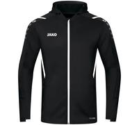 JAKO Veste de survêtement à capuche Challenge Mixte Noir et Blanc XL