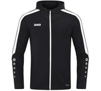 Veste de survêtement à capuche Jako Power - noir - L - Homme - 100% polyester - Intérieur en polaire doux XXL