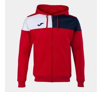 Joma Crew V Full Zip Sweatshirt Rouge S Homme