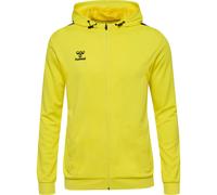 Hummel Sweat à capuche zippé HMLAuthentic PL - Jaune vif - 3XL - Tissu recyclé