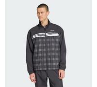 ADIDAS ORIGINALS Veste mi-saison 'Tartan' anthracite / sapin / noir / blanc, Taille L