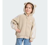 VESTE DE SURVÊTEMENT CAPUCHE MOLLETON PELUCHE ADIDAS BISOUNOURS Khaki Three 3-4A