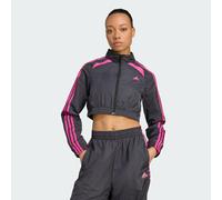 Veste de survêtement courte Teamgeist Adicolor Black / Semi Lucid Fuchsia S