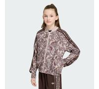 Adidas Originals Sst Loose Cropped Paisley Full Zip Sweatshirt Beige 9-10 Years Fille