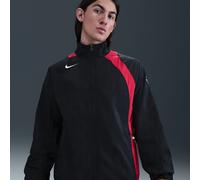Veste de survêtement de foot déperlante Nike Total 90 pour homme Noir/Gym Red/Sail L