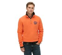Superdry Neon Half Zip Sweater Orange S Homme
