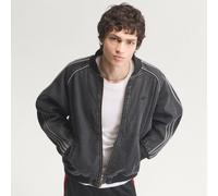 ADIDAS ORIGINALS Veste mi-saison gris / noir denim, Taille M