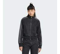 Adidas - Veste de survêtement Firebird en denim - Femme - Sport - Noir - Taille: 40 FR