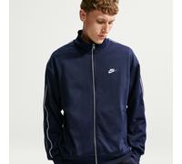 Veste de survêtement en maille oversize Nike Club pour homme Obsidian/Blanc/Blanc XXL