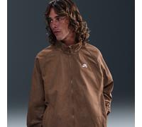 Veste de survêtement entièrement zippée en denim Nike SB Mosswood Brown/Blanc M