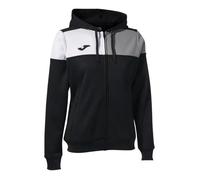 Joma Crew V Veste à Capuche, Noir/Gris/Blanc, M Femme