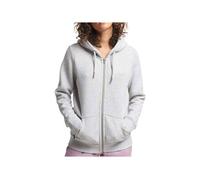 Superdry Vintage Logo EMB Zip Hood BB Sweat à Capuche, Glacier Grey Marl, XS Femme