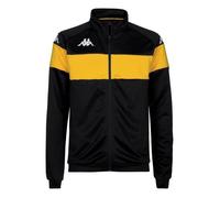 Veste de survêtement homme Kappa Dacone - noir/jaune - manches longues - multisport XXXL