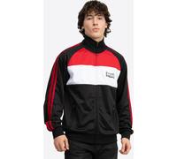 Veste de survêtement hommes coupe régulière BRACKLESHAM Noir/Rouge foncé/Blanc M Lonsdale